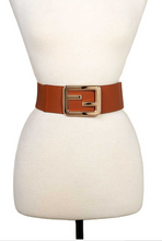 Load image into Gallery viewer, Designer Inspired Buckle Stretch Belt Plus Size
