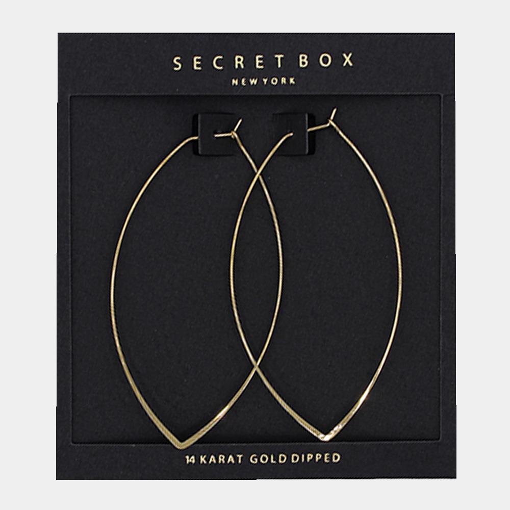 Pointed 14K Gold Dipped Earrings