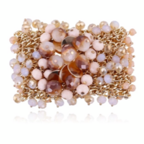 Handmade luxury crystal statement bracelet