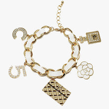 Load image into Gallery viewer, Handbag &amp; Perfume Bottle Charm Bracelet
