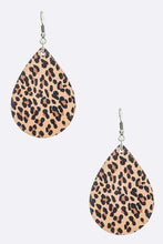 Load image into Gallery viewer, Faux Leather Tear Drop Earrings
